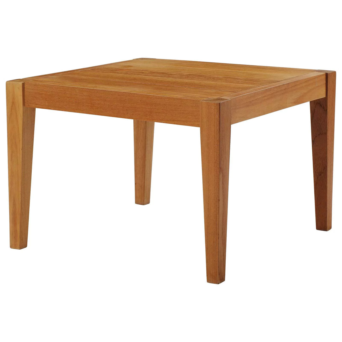 Contemporary Modern Urban Outdoor Patio Side Table, Wood, Natural C722678