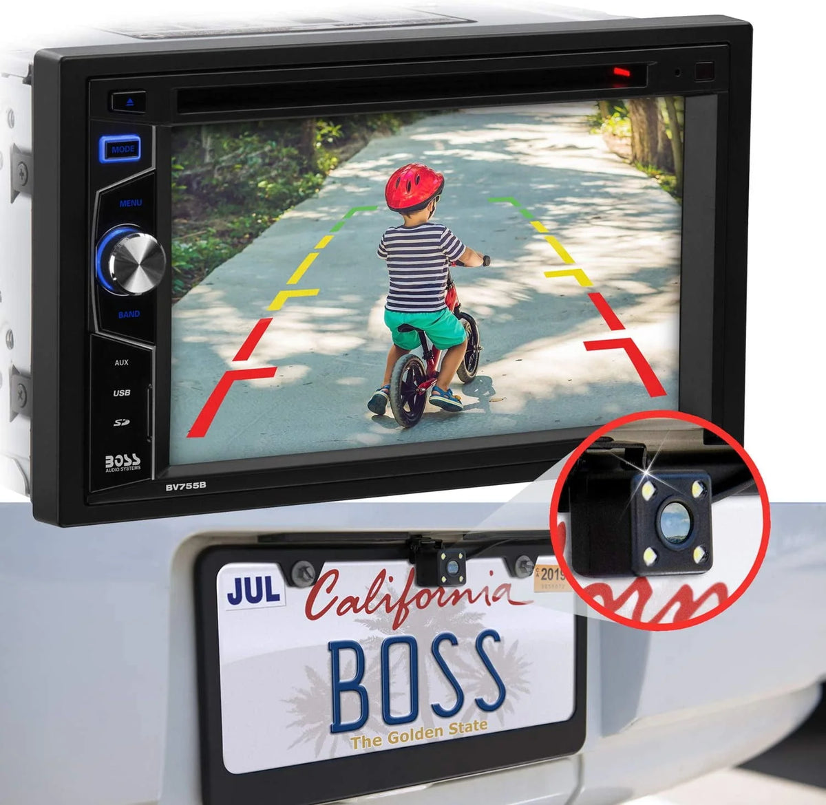 2 Din Bluetooth Touchscreen Car Stereo System C40196