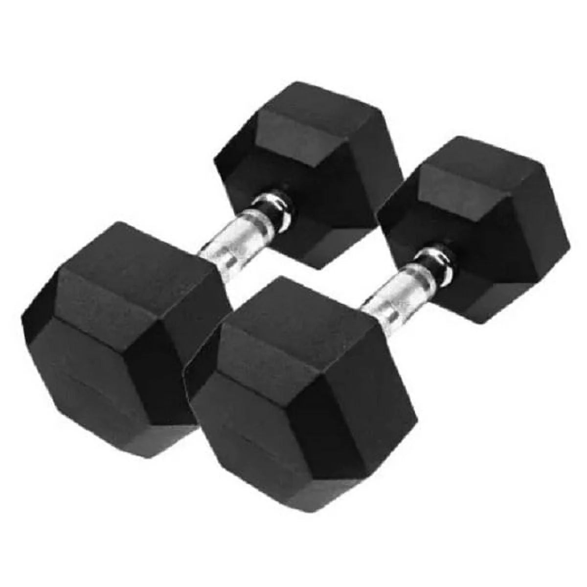 30 LB Pair Rubber Hex Dumbbells U98852
