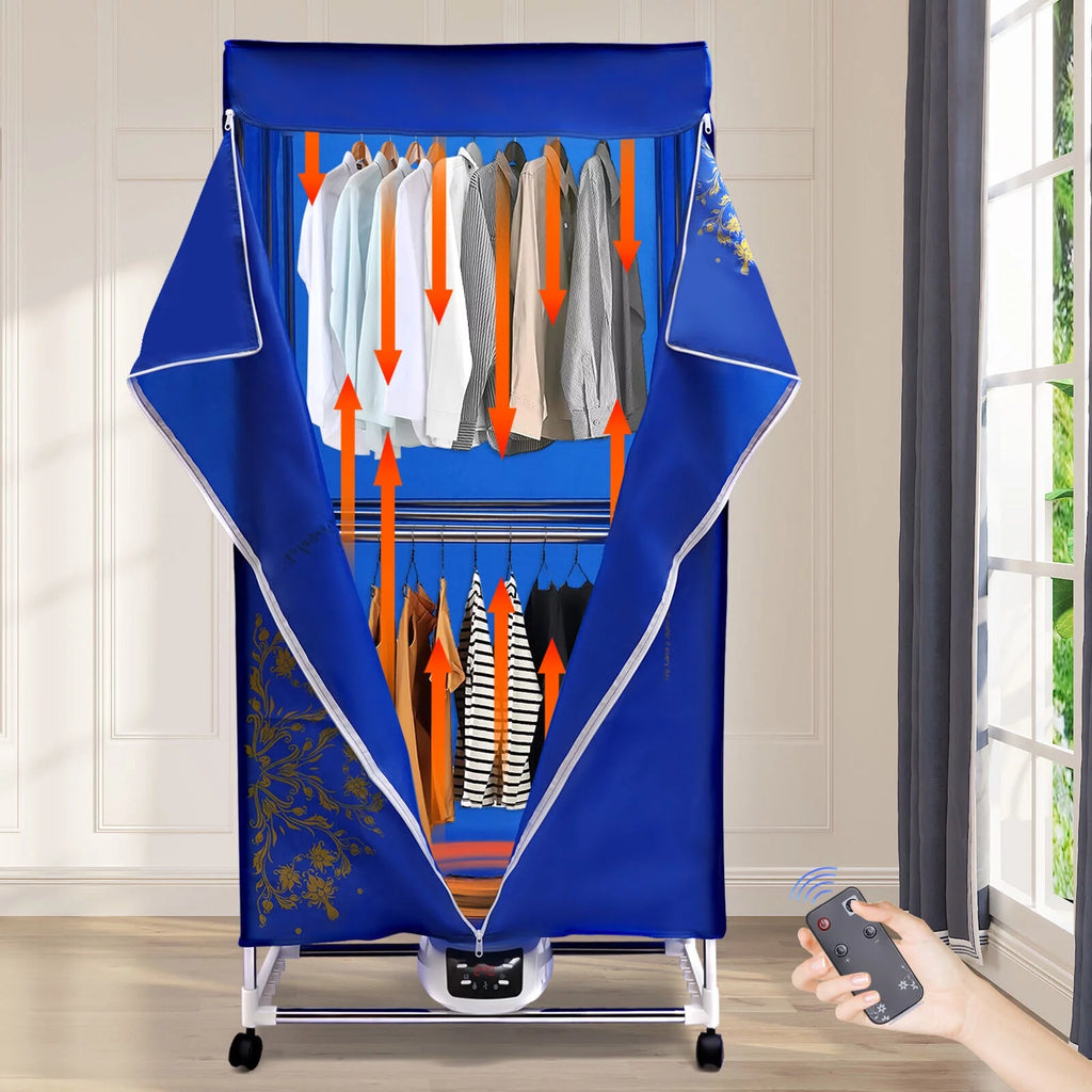 Portable Folding Clothes Dryer with Wheels F6058