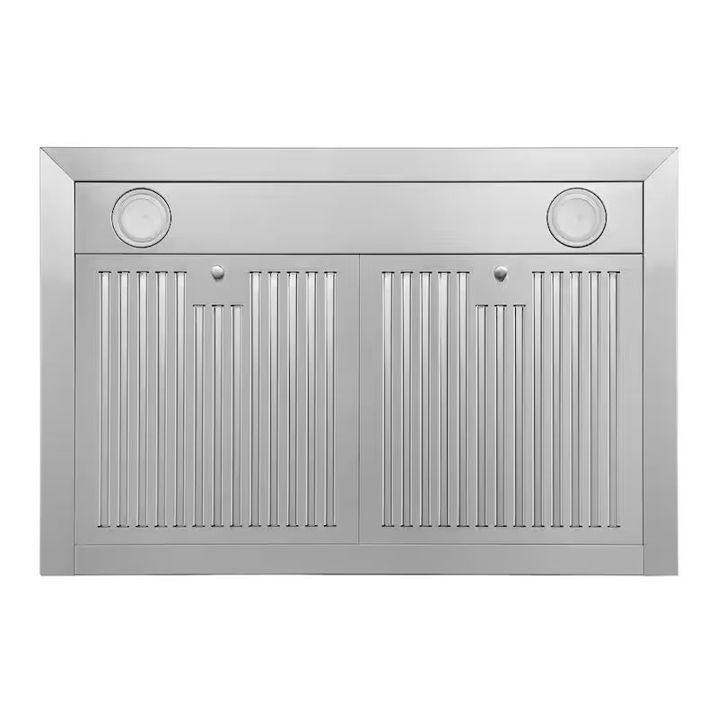 30 in. Convertible Wall Mount Range Hood with 2 Charcoal Filters in Stainless Steel U367123