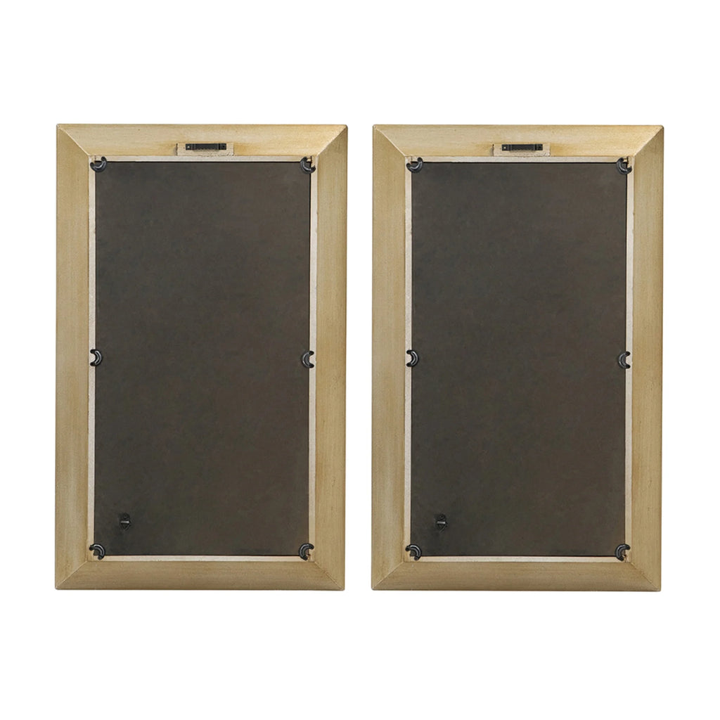 Rectangular Birds Mirror Frame Wall Art 15" x 24" 2ct I66299