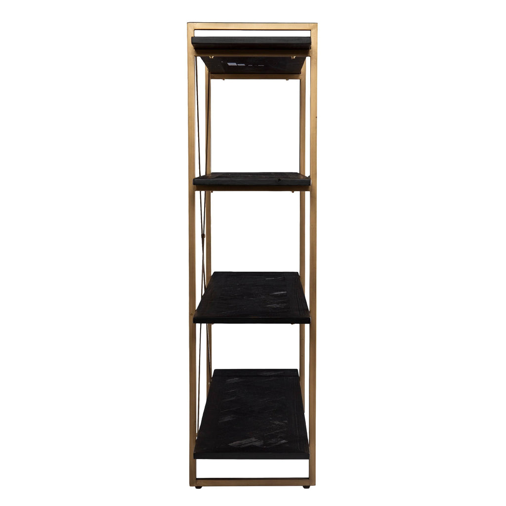 Black Wood Bookshelf S38995