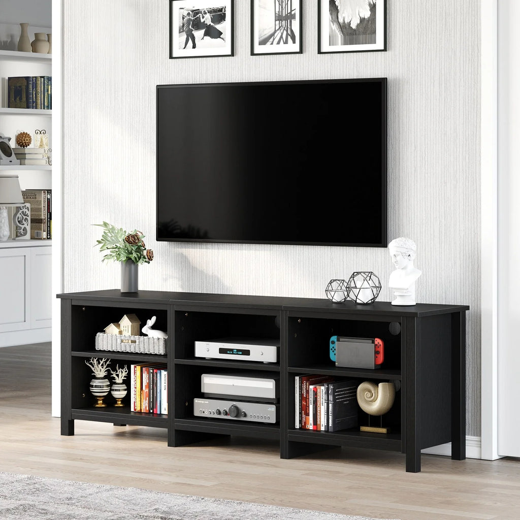 Black 70-inch Modern TV Stand Q629