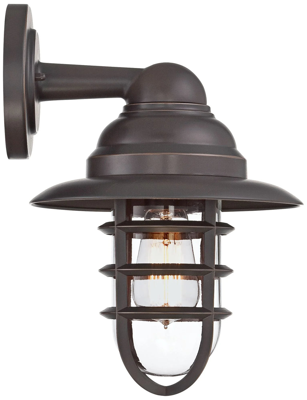 Galvanized Clear Glass Outdoor Wall Light Fixture K4979