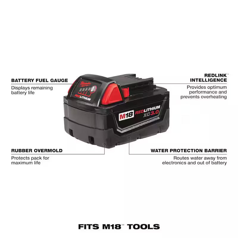 18-Volt Lithium-Ion Battery Pack 3.0Ah 2-Pack G4717