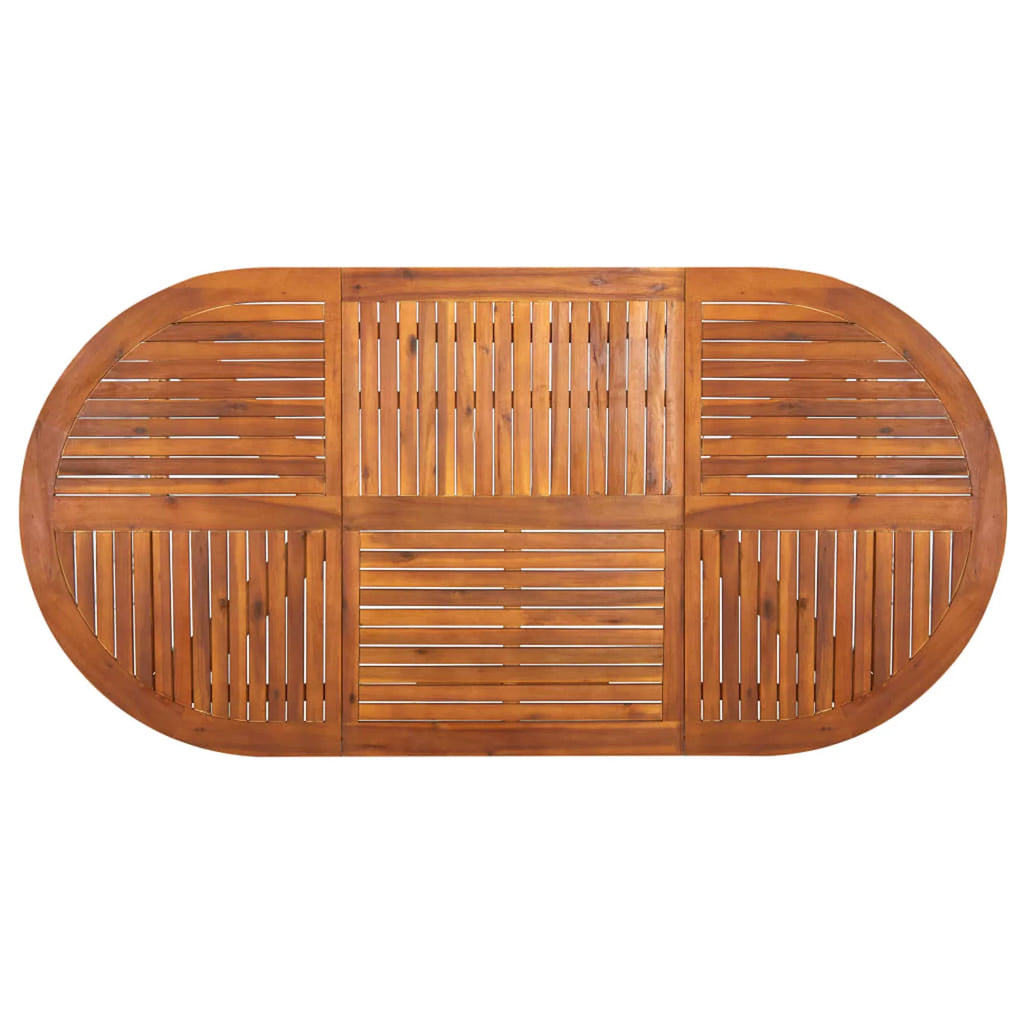 Acacia Wood Oval Outdoor Dining Table N33393