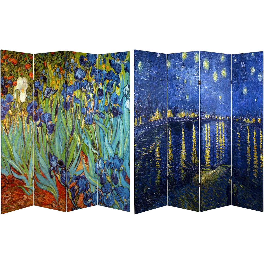 6 ft. Tall 3 Panel Canvas Room Divider K339973