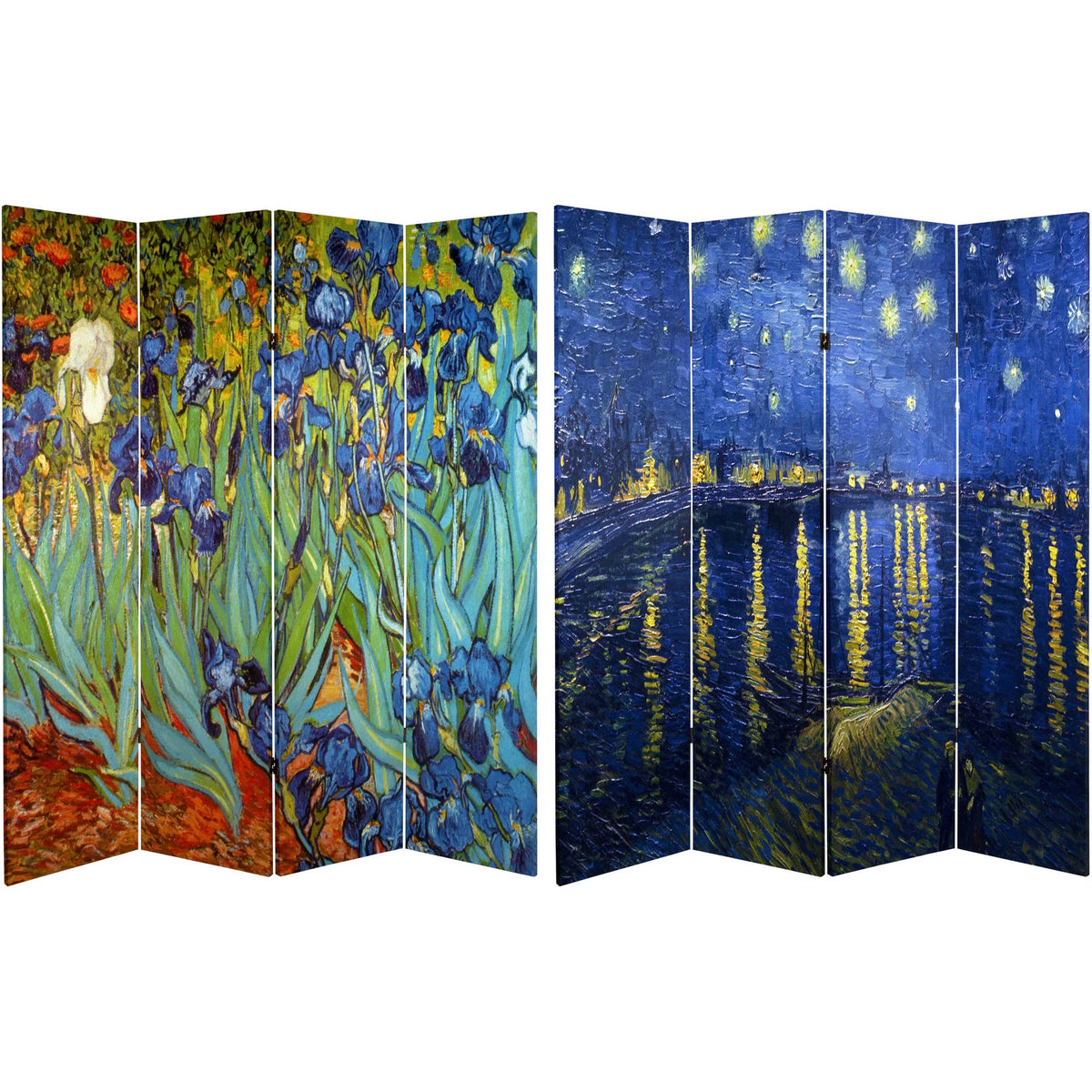 6 ft. Tall 3 Panel Canvas Room Divider K339973