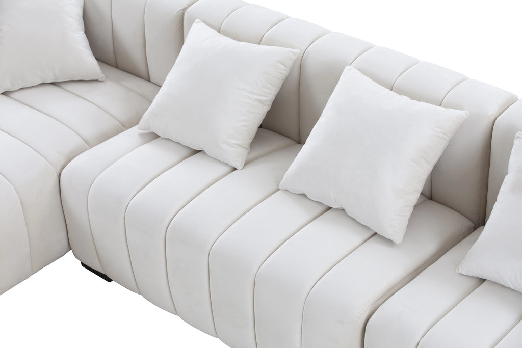 L-Shape Sectional Sofa with Right Chaise V26919