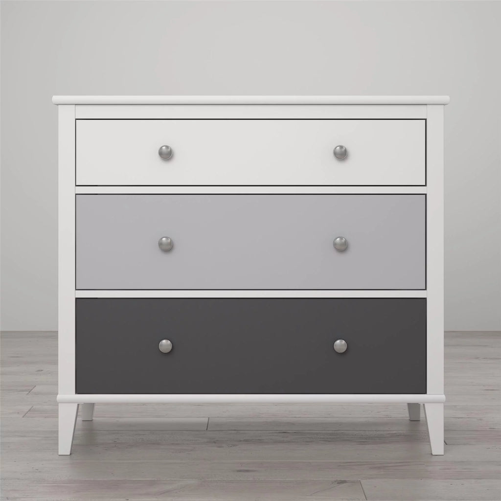 White 3 Drawer Dresser O56824