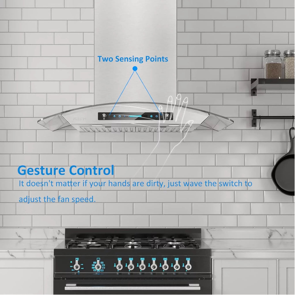 30 Inch Wall Mount Stainless Steel Range Hood A511866