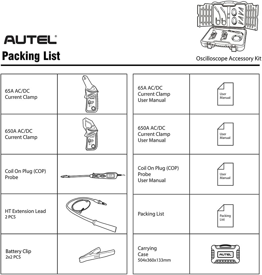Oscilloscope Accessory Kit with Carrying Case J219