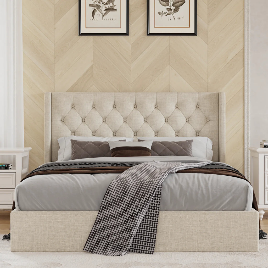 Queen Size Lift Up Storage Bed Frame U222191