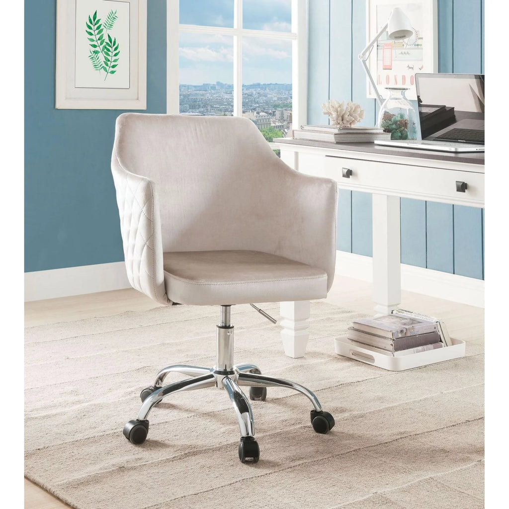 Champagne Velvet Office Chair H2794