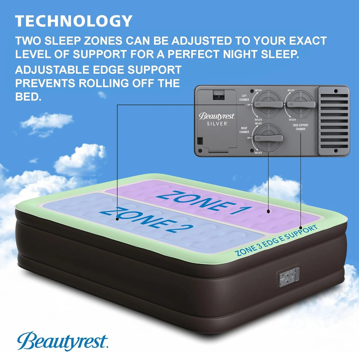 Queen Air Bed Mattress with Built-in High-Speed Pump A90755