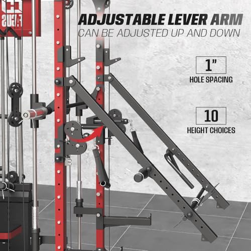Commercial Smith Machine with Squat Rack and Cable Crossover T69652