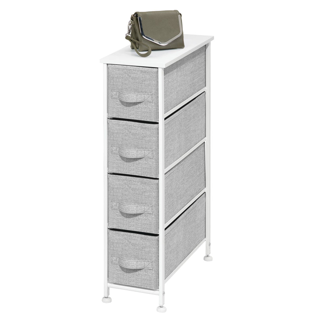 Narrow 4 Fabric Drawers Dresser Q222447