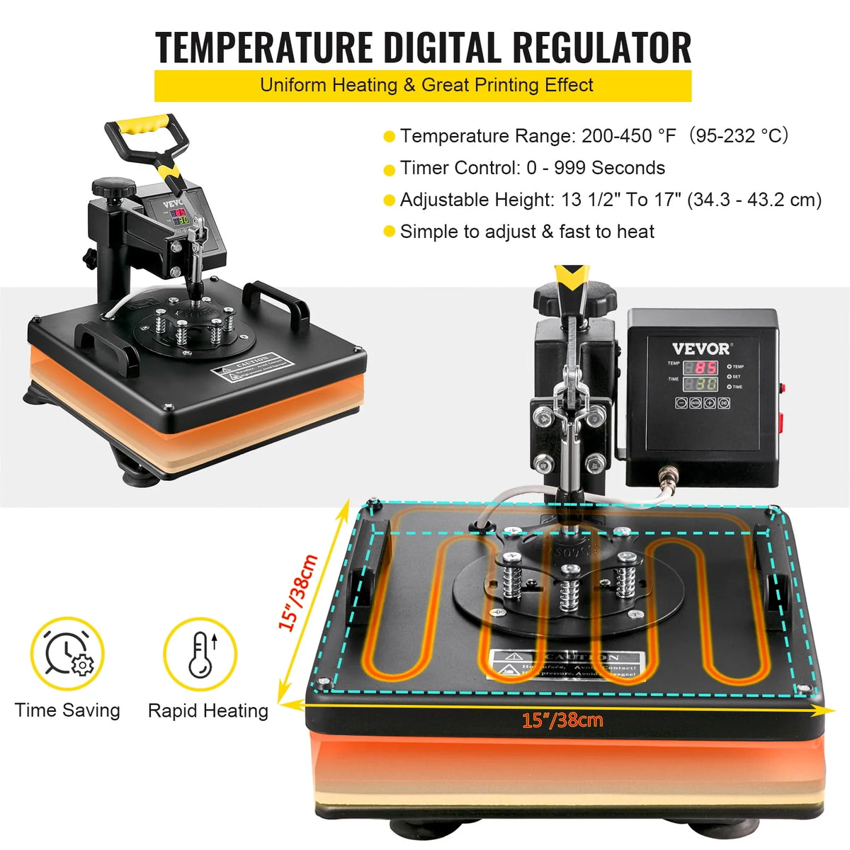 12 x 15 inch 5 in 1 Heat Press Machine M489025