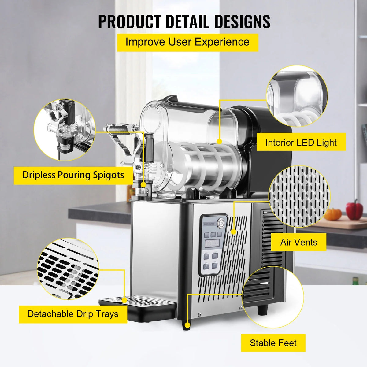 Commercial 3L Frozen Drink Slush Machine B25114