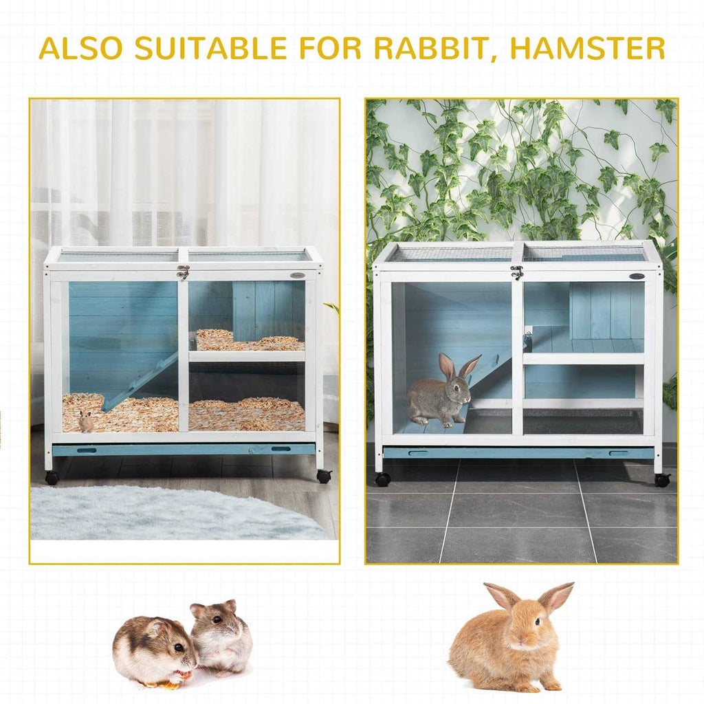 2-Story Wooden Rabbit Hutch N270977
