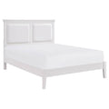 White California King Wood and Faux Leather Bed M8402