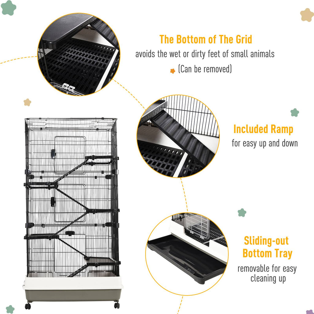 5-Tier Rolling Small Animal Cage S919
