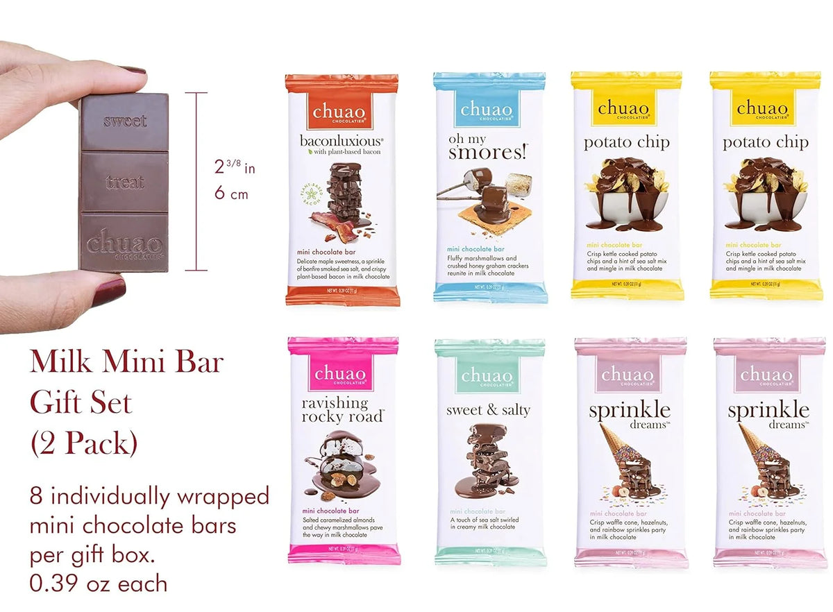Milk Chocolate Assorted Bars 16 Pieces T65421
