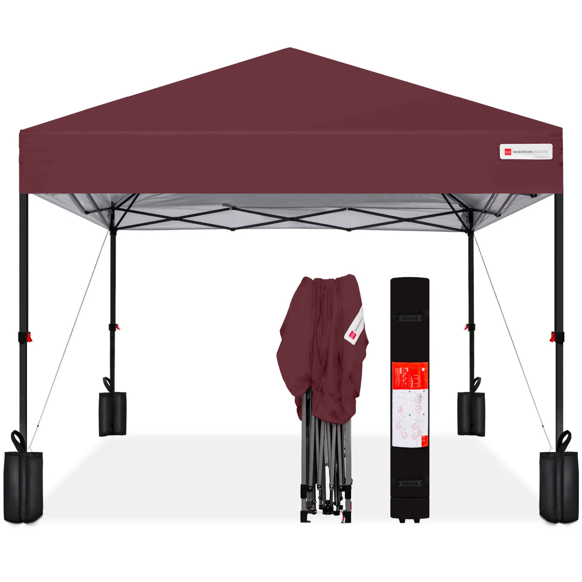 10x10ft Pop Up Canopy with Wheeled Case J15491
