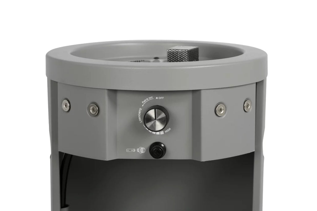 28-inch Tall Propane Gas Outdoor Fire Pit, Matte Black L5801