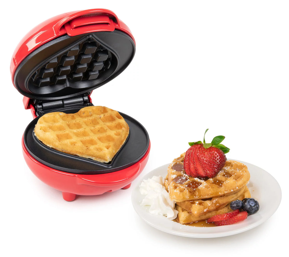 Red Heart Waffle Maker K7853