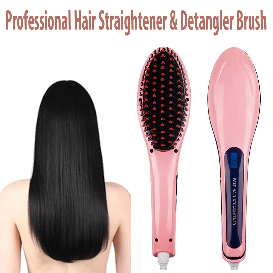 Ceramic Pink Hair Straightener F178