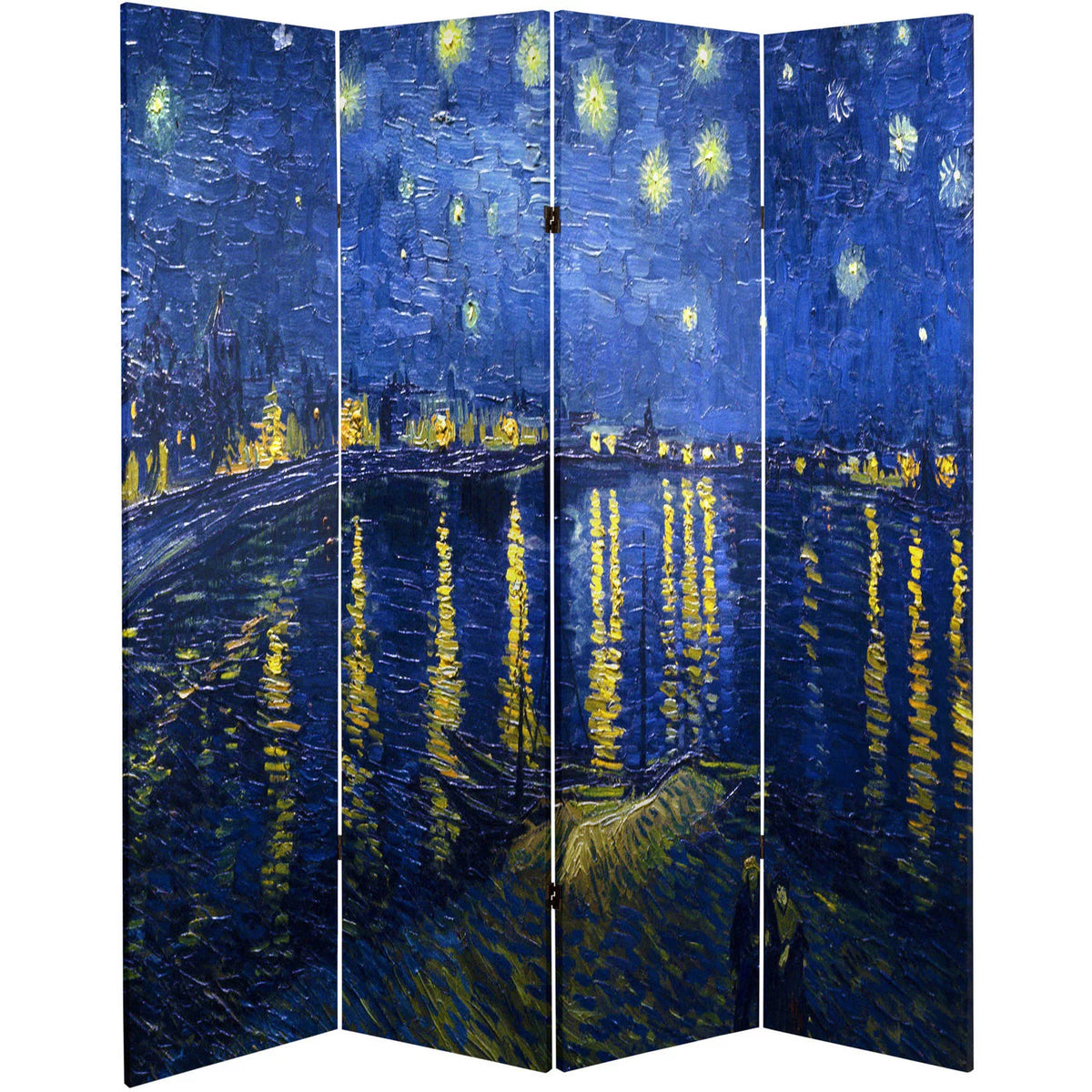 6 ft. Tall 3 Panel Canvas Room Divider K339973
