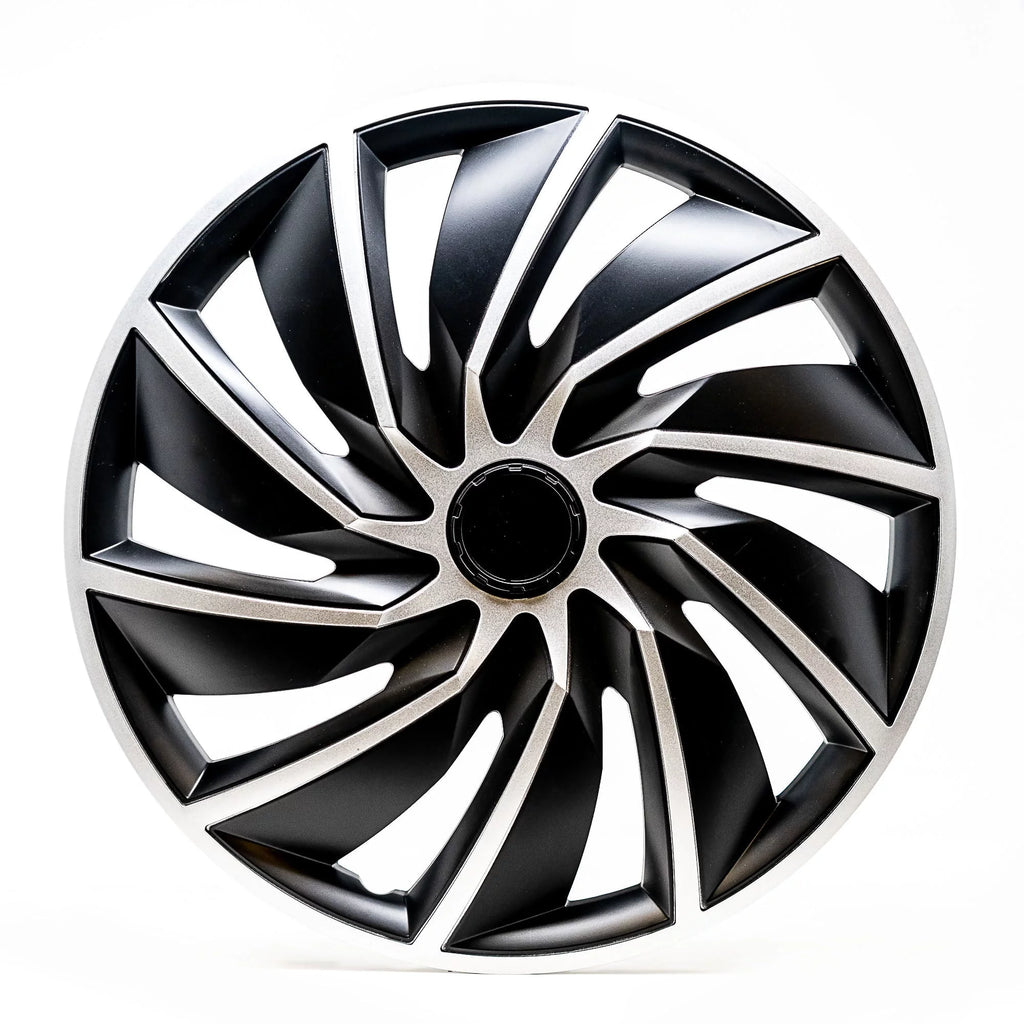 16" Silver & Black Wheel Covers, Set of 4 Y78237