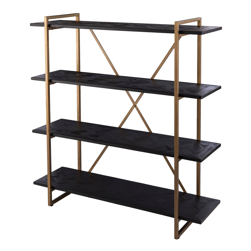 Black Wood Bookshelf S38995