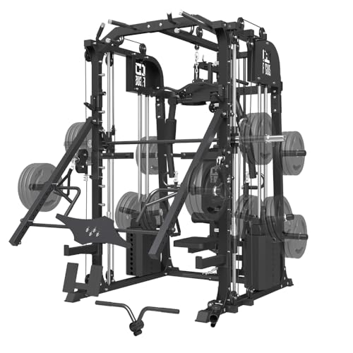 Commercial Smith Machine with Squat Rack and Cable Crossover T69652