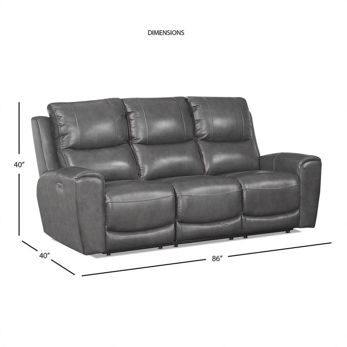 Leather Power Reclining Sofa Z391