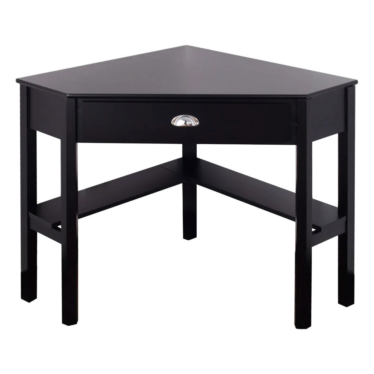 Black Wood Computer Desk with Drawer X6478