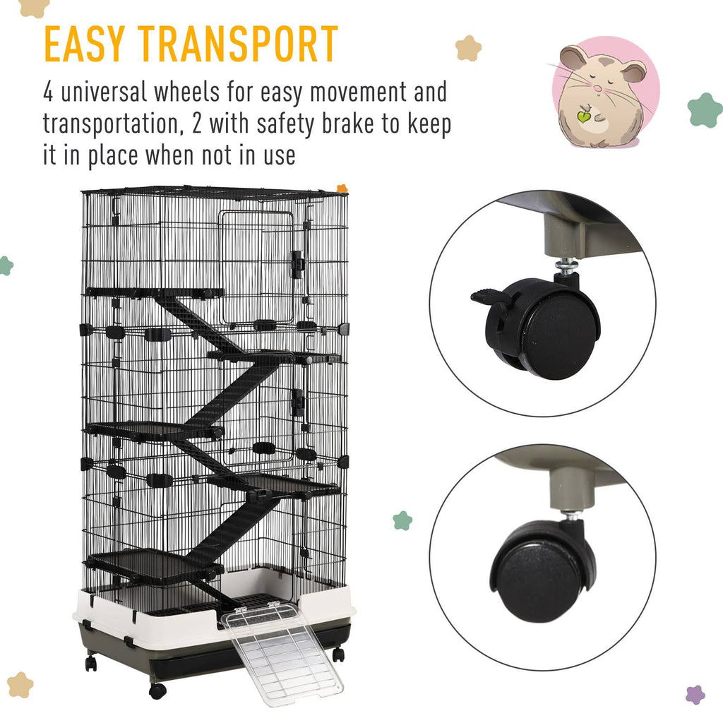 5-Tier Rolling Small Animal Cage S919