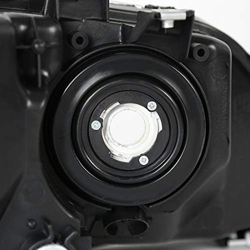Black Headlights Lamps Pair P95594