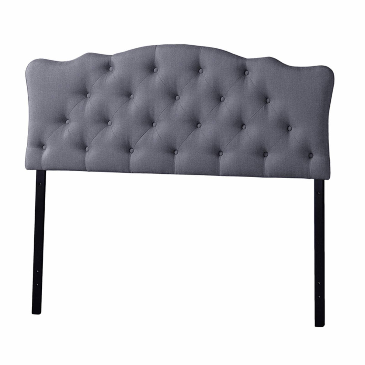 Full Size Grey Fabric Upholstered Headboard W932682