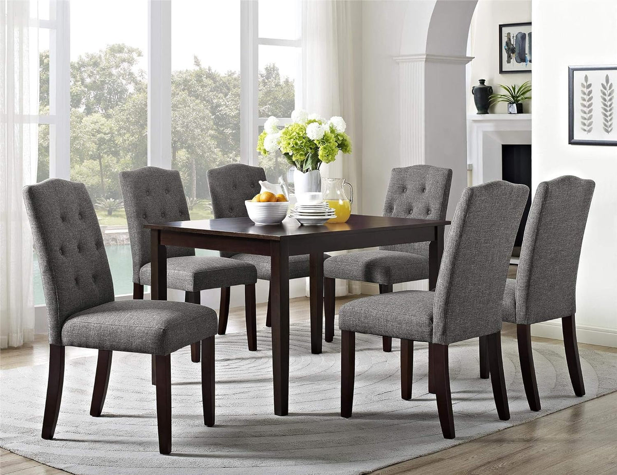 Gray Upholstered Dining Chair E812538