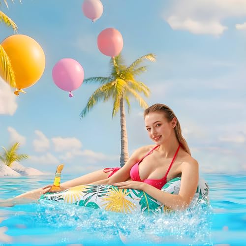 4 Pack Inflatable Pool Floats with Two Cup Holders Z341