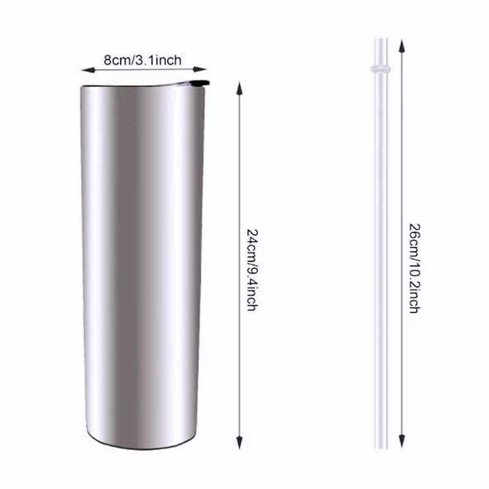 25 Pack 30oz Insulated Tumbler With Lids and Straws Y8489
