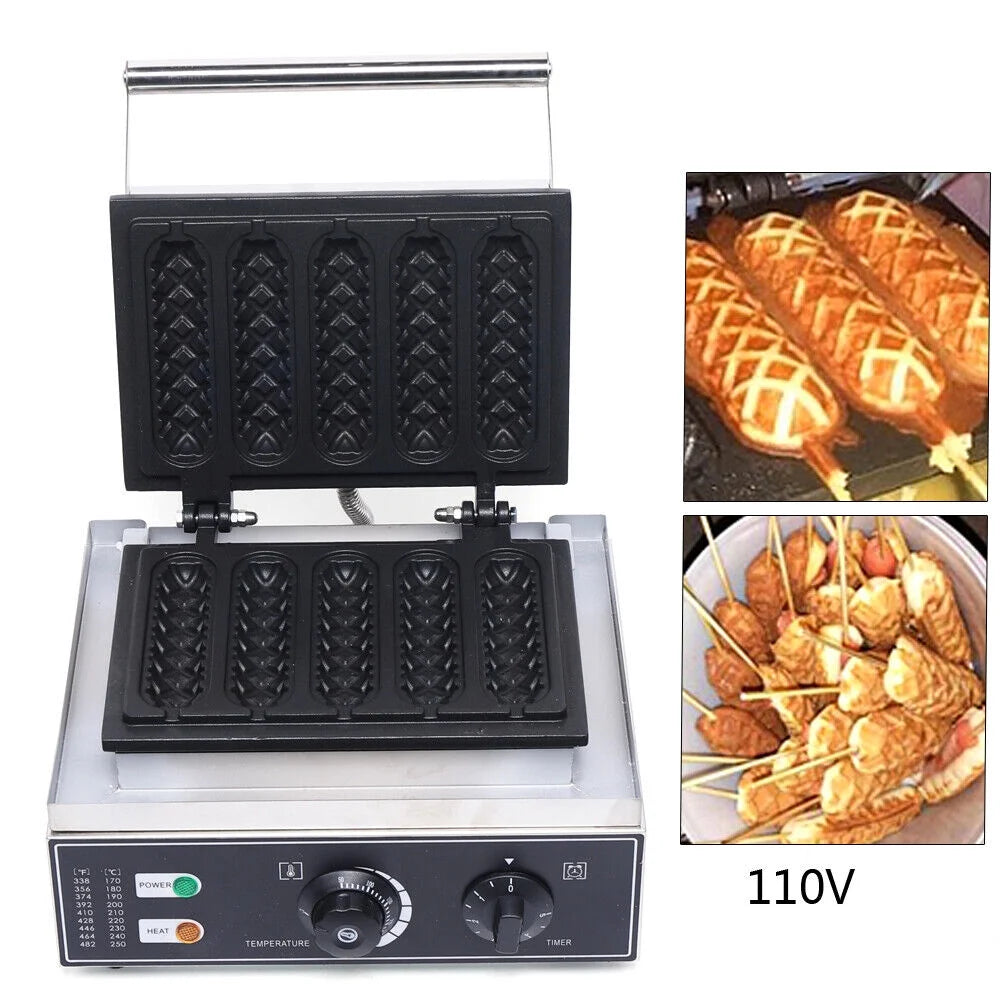 Commercial Electric Nonstick Waffle Maker D5061