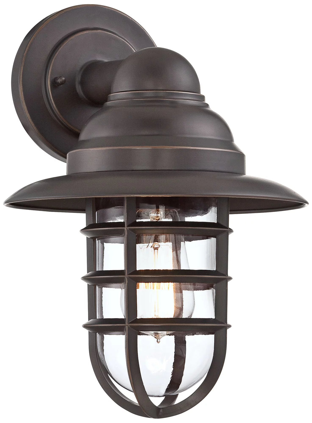 Galvanized Clear Glass Outdoor Wall Light Fixture K4979