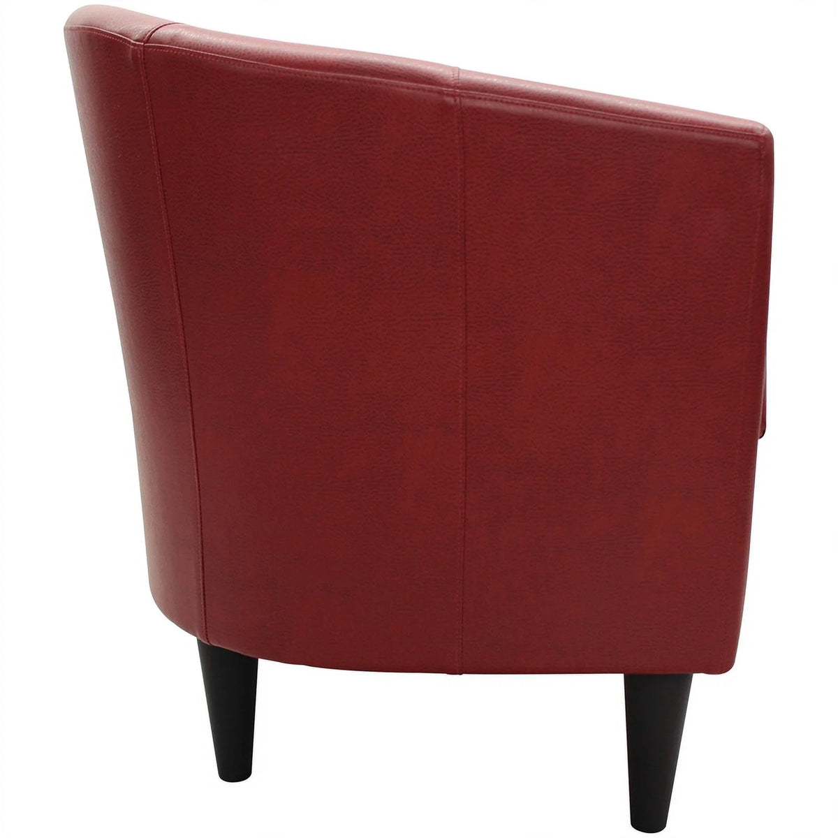 Red Faux Leather Club Chair W842