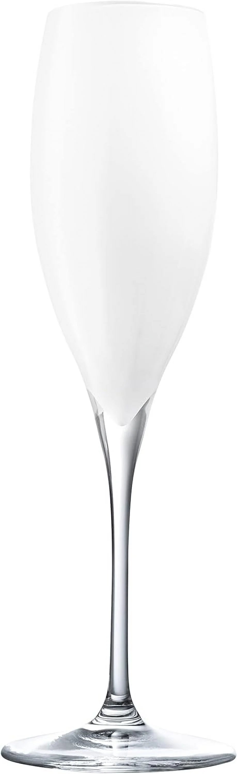 Champagne Flute Glasses Set Of 6 Crystal White 11 Oz Y1274