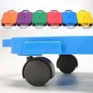 Green Caster Board Set of 6 T3102