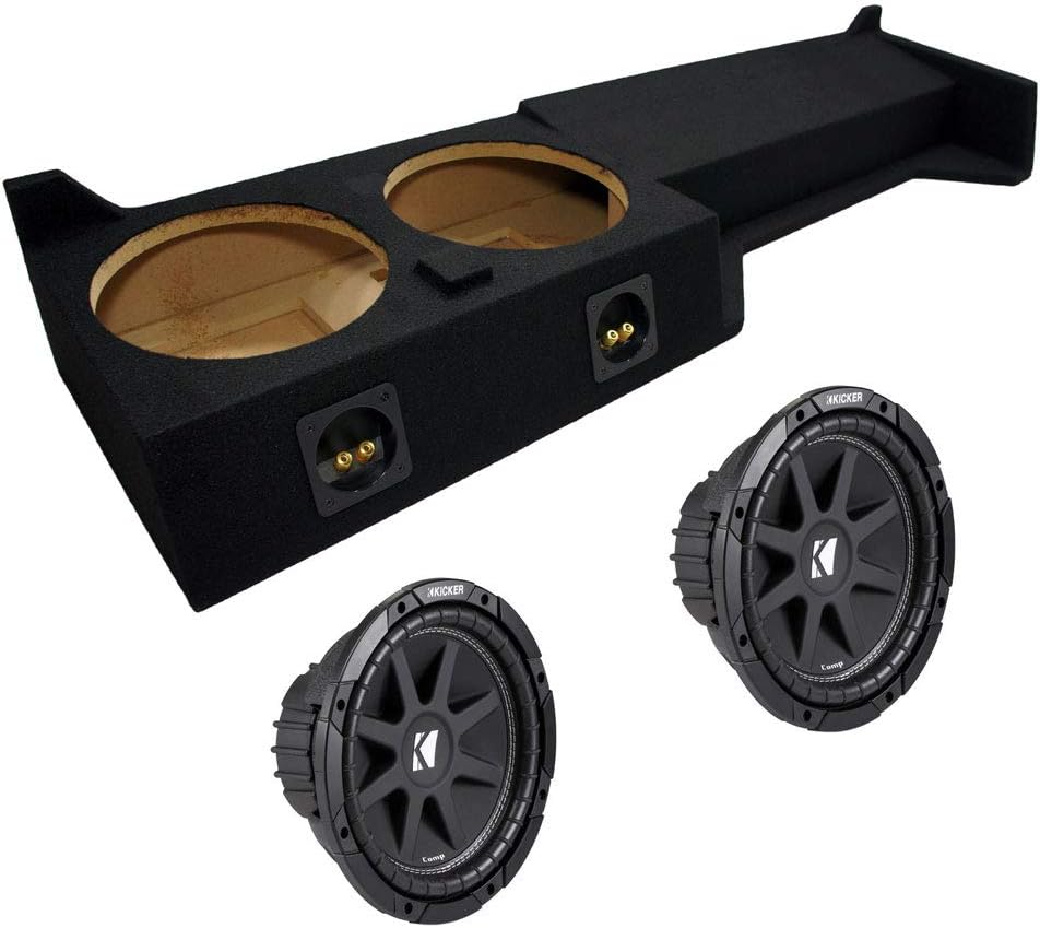 Compatible with Nissan Frontier 05-12 Crew Cab Dual 10 Subwoofer Box Enclosure K593
